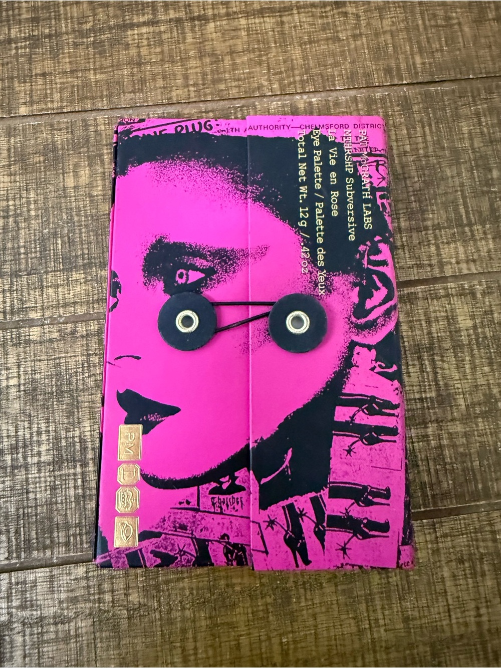 NWT Pat McGrath Hot Pink and Black Graphic Makeup Palette